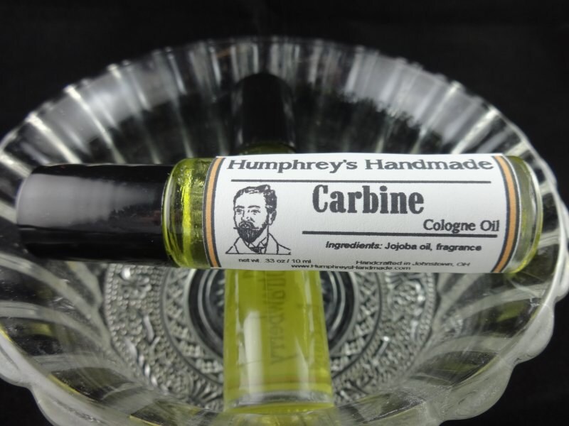 CARBINE Men's Cologne Oil Roll On Cologne Gun by HumphreysHandmade