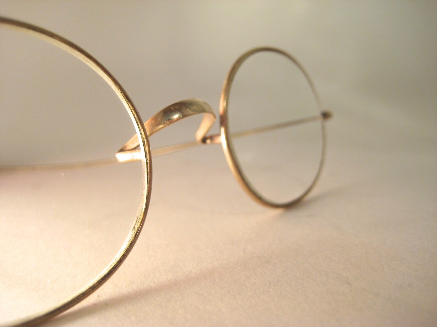 Vintage Gold Wire Framed Glasses 12K Gold
