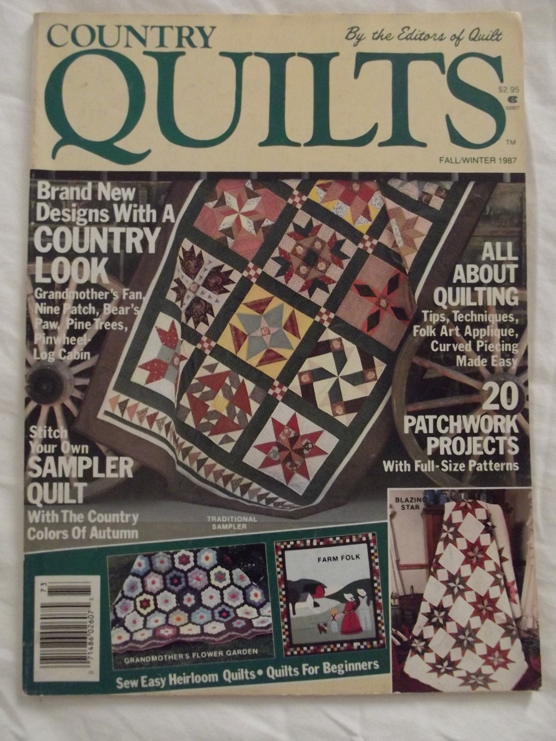 Vintage QUILT magazine all patterns intact.