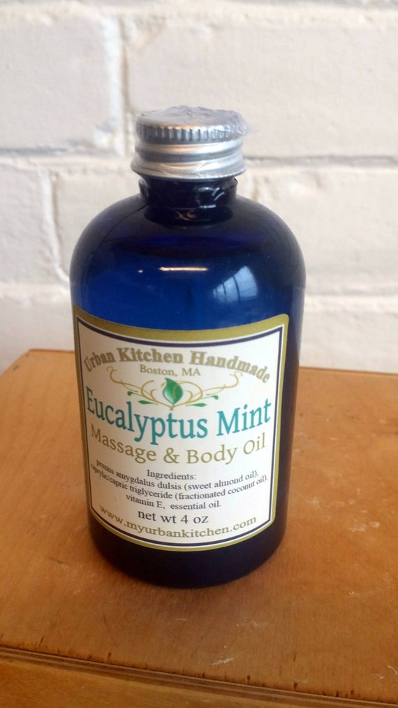 Eucalyptus Mint Massage /Body Oil/ Massage Oil/ by urbankitchen