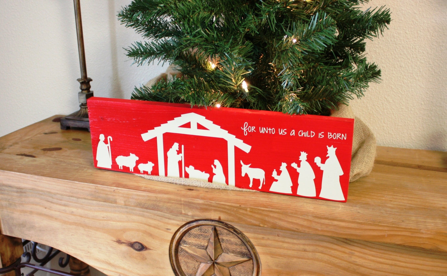 Nativity Scene Board by CreationsbyKriss10 on Etsy