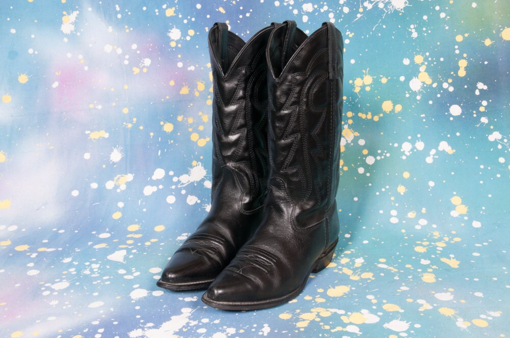navy cowboy boots womens