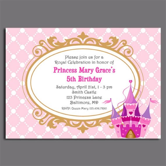 Princess Invitation Printable - Royal Collection Il_570xn