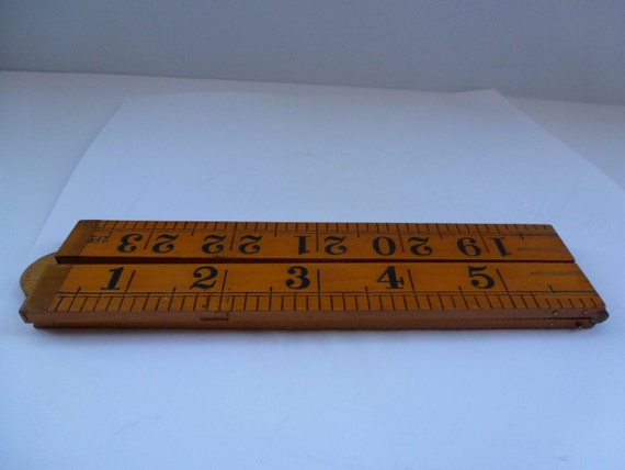 Lufkin Folding Ruler Made in England Wood and by CurranStudios