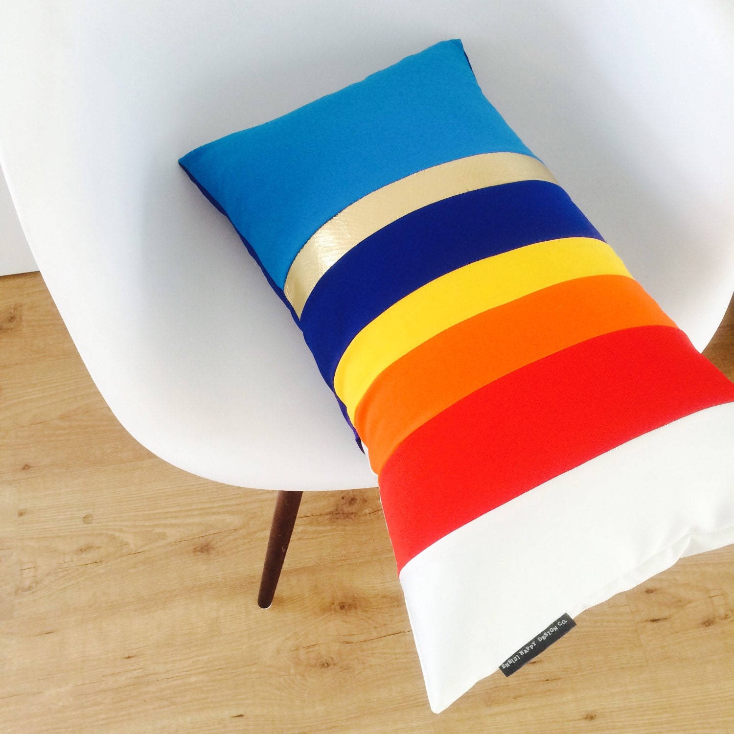 Modern Pillow Cover 14x24 Lumbar Cushion Striped