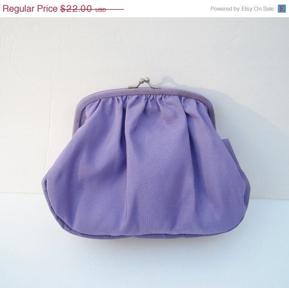 On Sale VINTAGE Lavender Clutch Lavendar Purse by TheRightJack