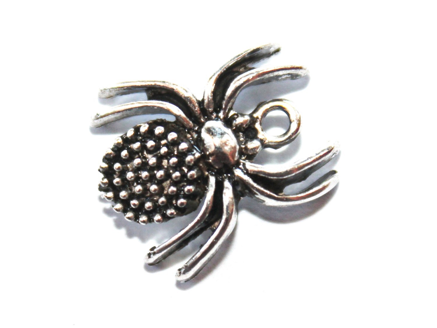 Antique Silver Spider Charm Jewelry Findings by PurseSlore on Etsy