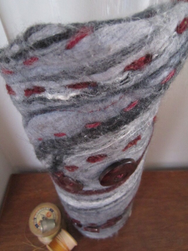 January sale sale. Felt vase cover glass vase cover felted