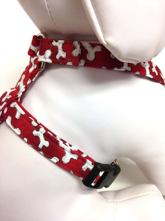 Dog Harness Bones Unleashed by LuLusCollars on Etsy