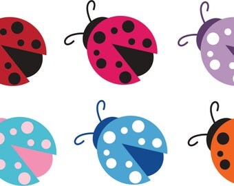 Ladybug Decor - Small Decal - Insect Wall Decal - Childrens Wall Decal - Lady BugWall Art - Wall Decal