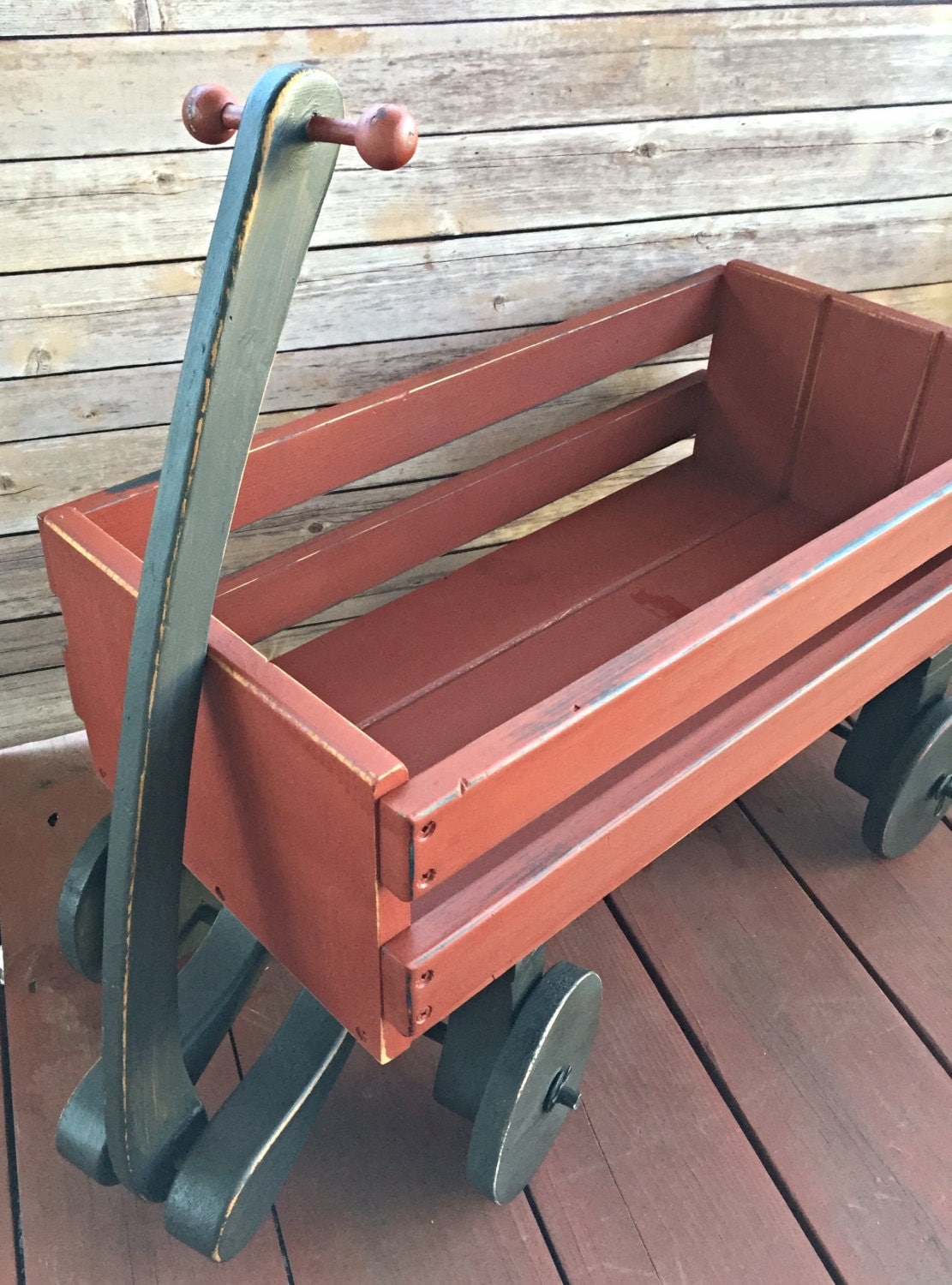 wooden wagon for wedding