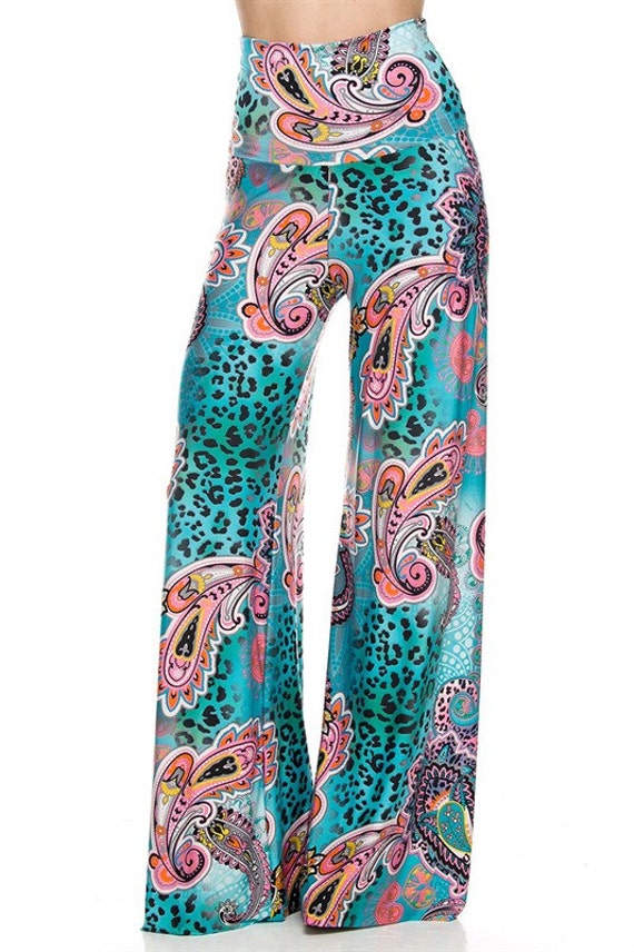 Palazzo pants paisley printed by YOURBEACHBOUTIQUE on Etsy