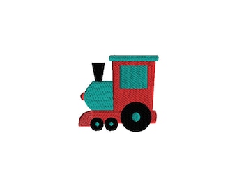 Mini Train Machine Embroidery Design-INSTANT DOWNLOAD