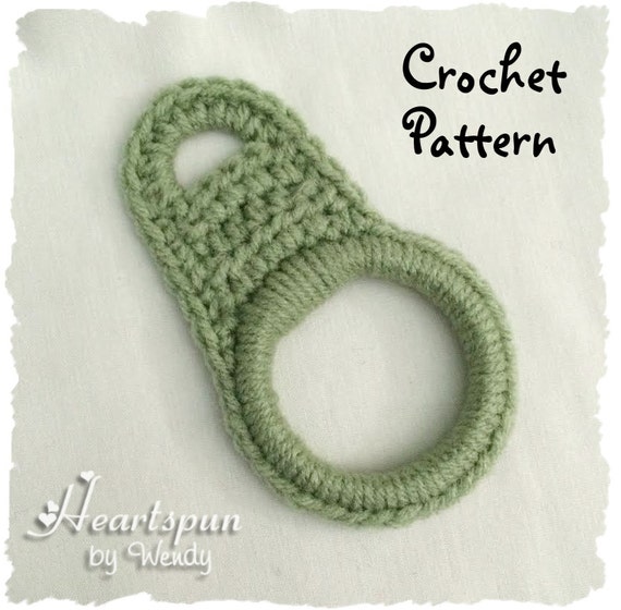 CROCHET PATTERN to make a towel ring for hand towels or dish