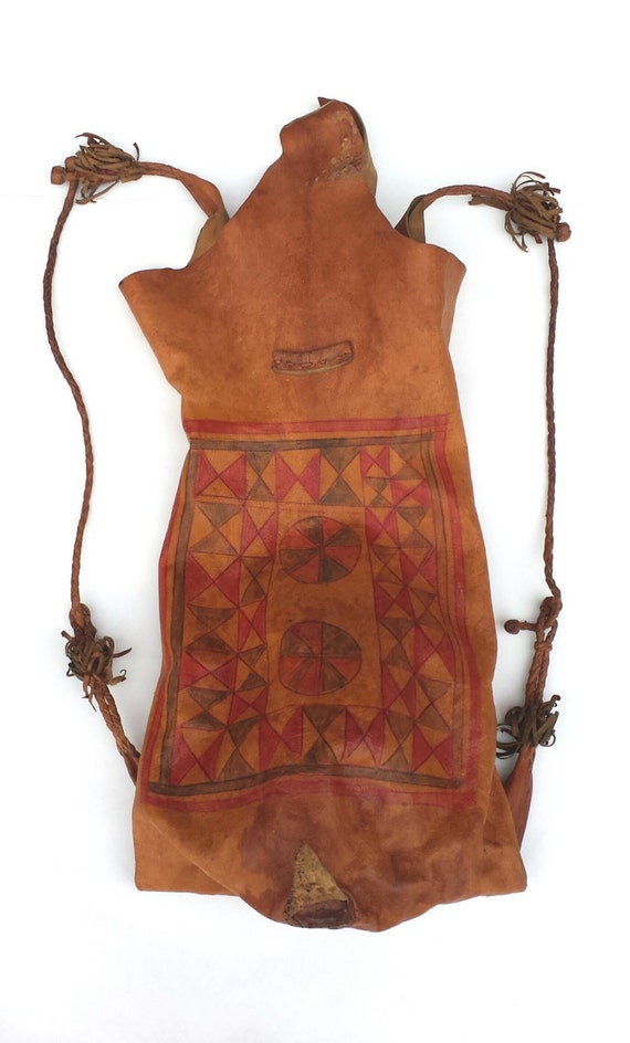 Sale Vintage African Nomadic Goat Skin Leather by magicalbee