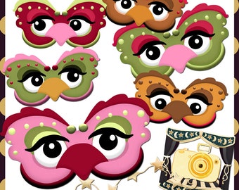 Owl Mask to Print at home, Printable Party Mask, Instant Download, Owl,