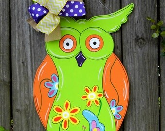 Owl Door Hanger, Classroom Door Hanger, Summer Door Hanger, Spring Door Hanger