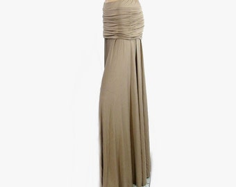 Plus Size Maxi Skirt-Ruched Hip-Womens Long Skirt-Hand Dyed Organic Cotton/Bamboo Jersey -Choice of Color and Size -XL,2X,3X,4X,5X,6X,7X,8X