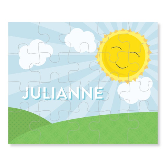 Personalized Puzzle for Kids - Sunshine Puzzle - Personalized Kids Puzzle Il_570xn