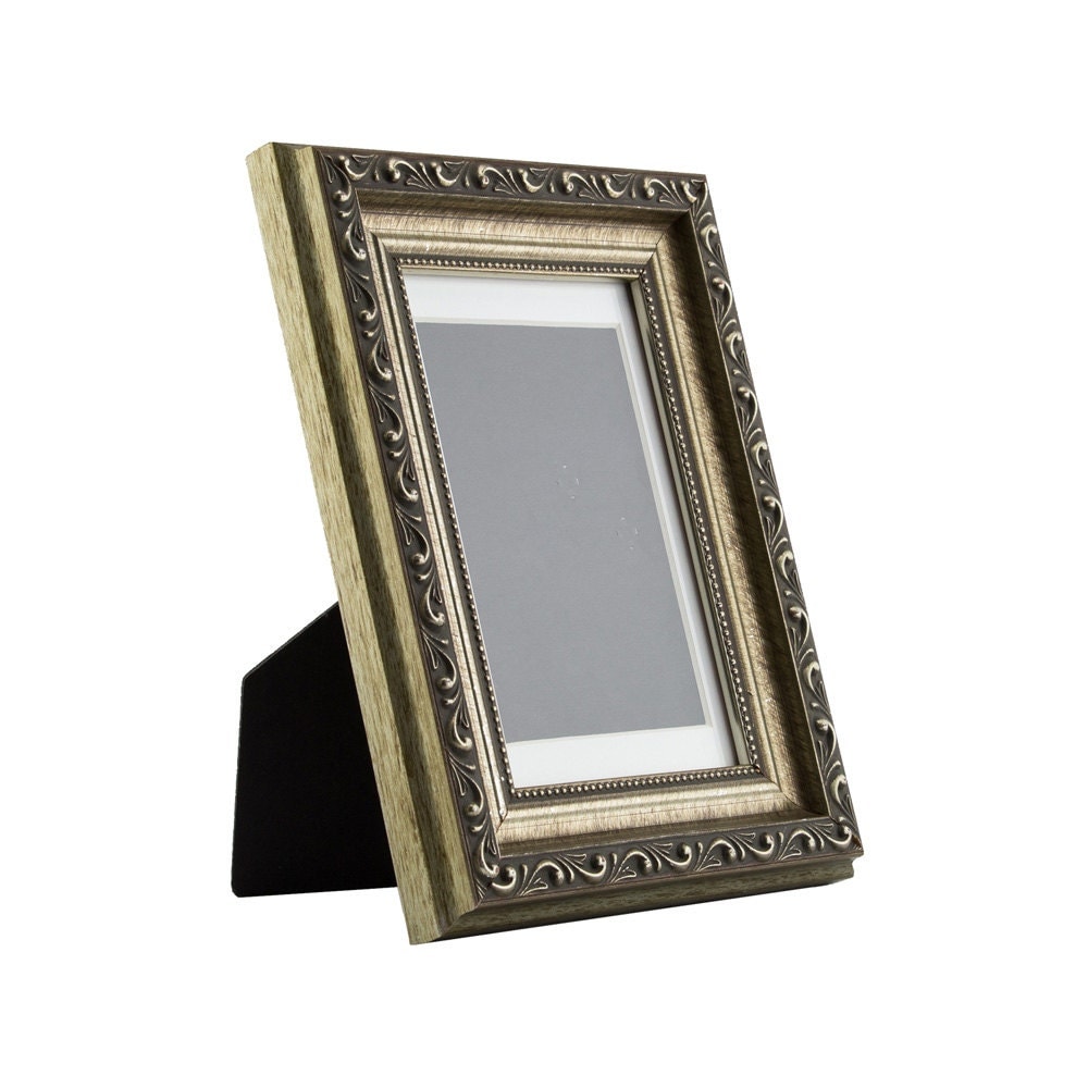 1 frame inch mat Frames with Craig Picture Frame Silver Antique Mat 4x6 Inch
