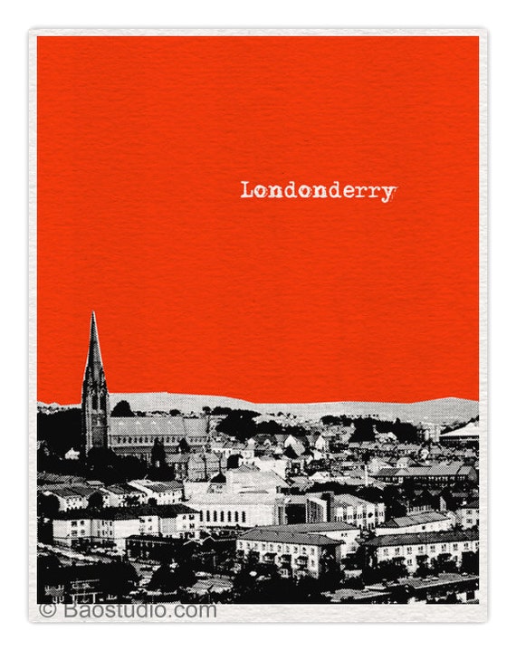 Londonderry Ireland Art Print World Traveler Series by PineShore