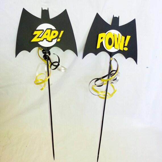 Items similar to Bat party centerpieces, bat Baby shower, super hero