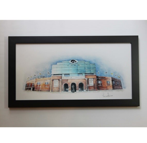 Iowa Hawkeye Wall Art University of Iowa Decor