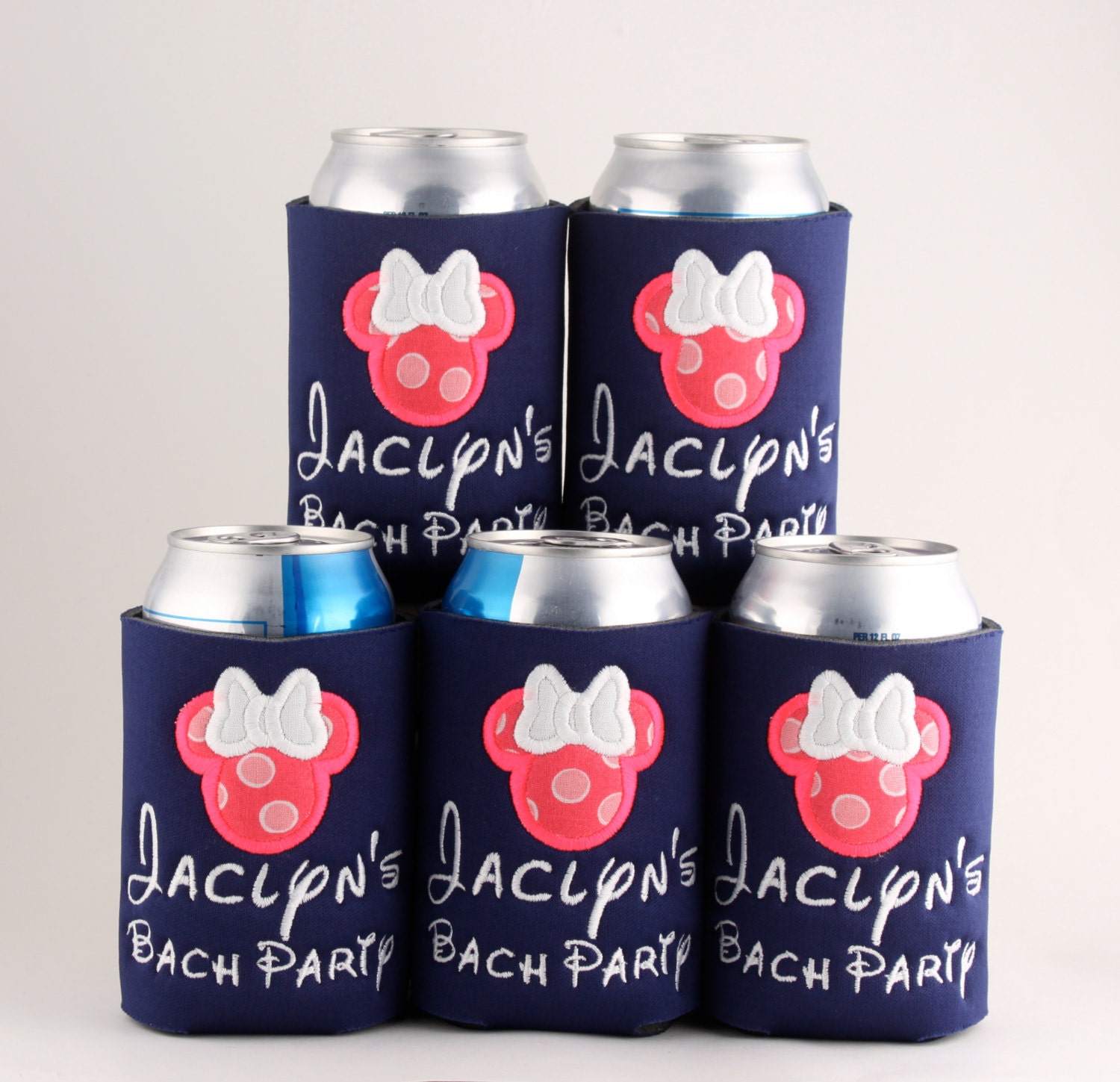 Disney Bachelorette Party Can Cozy Minnie Mouse Applique