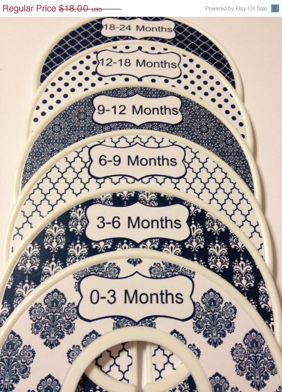 ON SALE 6 Custom Baby Closet Dividers by GinaMarieOriginals