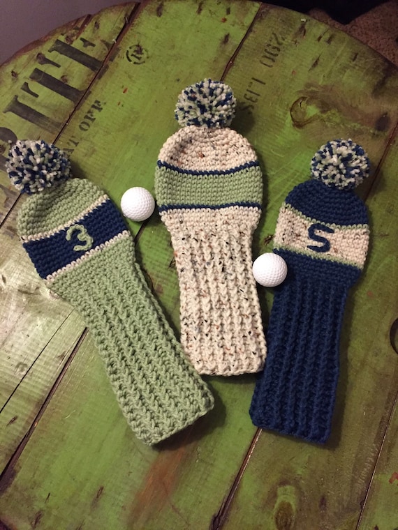 Items similar to Crochet golf club covers set of 3 on Etsy