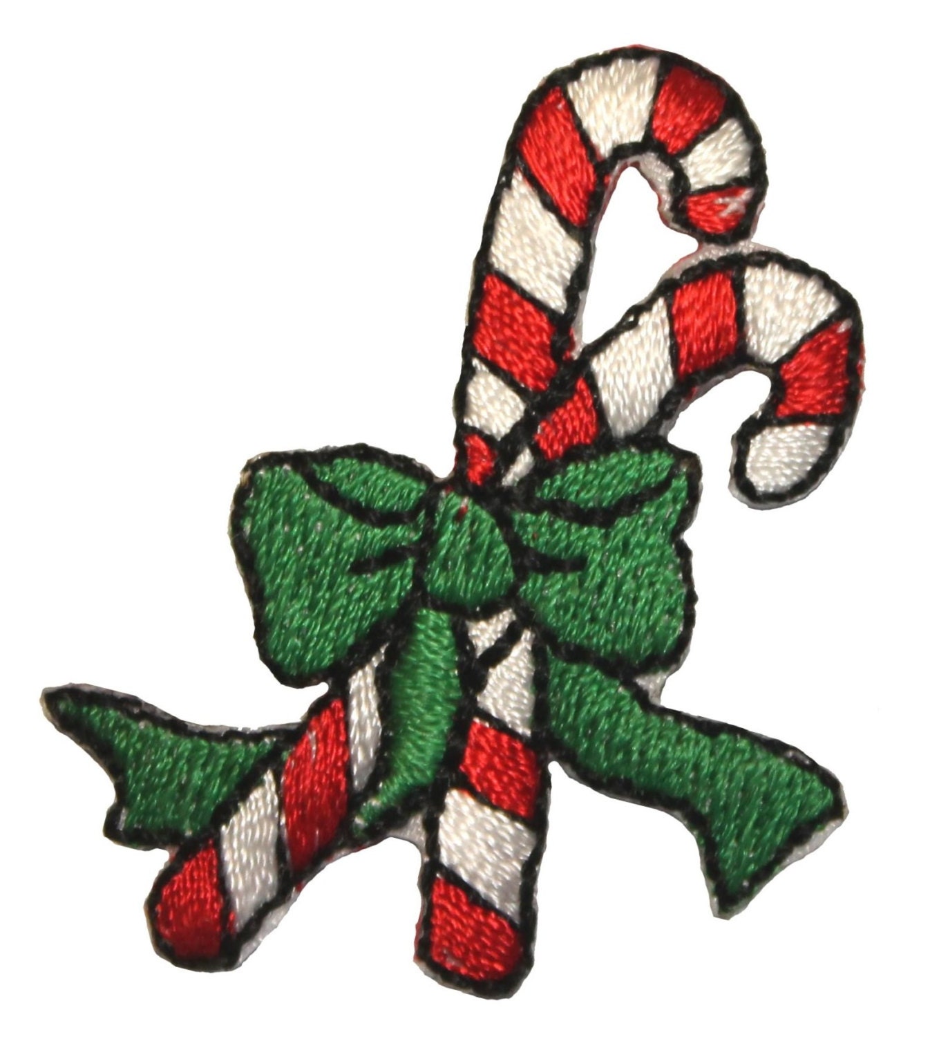 ID 8247 Candy Cane Pair Christmas Decoration by YourPatchStore