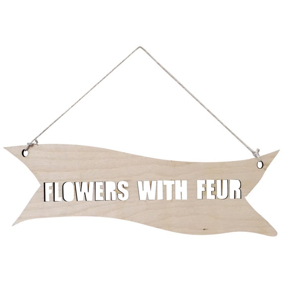 Personalised wooden sign wall art custom message by FunkyLaser