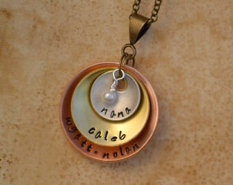 personalized nana jewelry, nana necklace, nana gift, custom name pendant