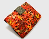 Hand Crafted Tablet Case from Fall  Leaves Fabric /Case for  iPad, Microsoft Surface ,Samsung Galaxy, Kindle Fire HD , Google Nexus