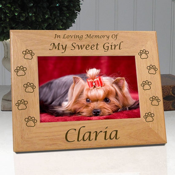 Personalized Pet Frame In Loving Memory Of My Sweet Girl...