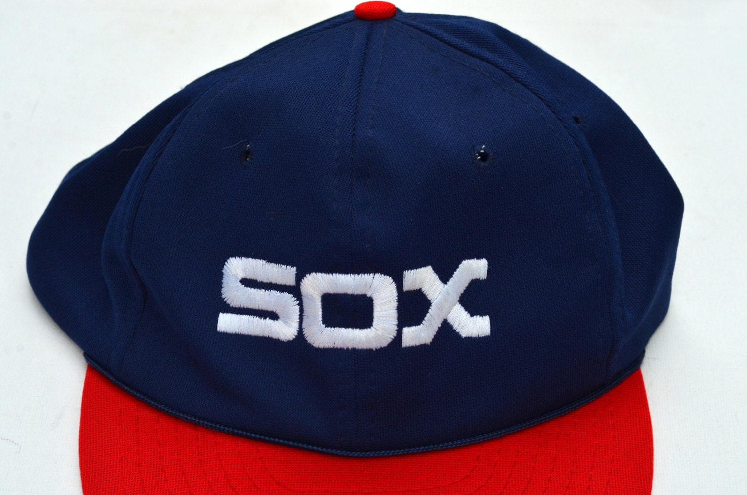 Vintage 1980s Chicago White Sox Baseball Snapback Cap By Envie72