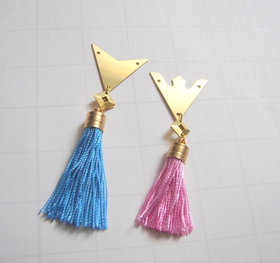 Tassel Brass Charms Tassels Set Jewelry Making Tassels