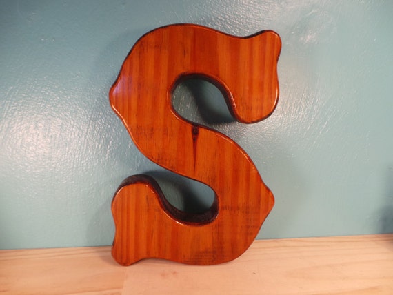 Wooden Letter S Wall Hanging