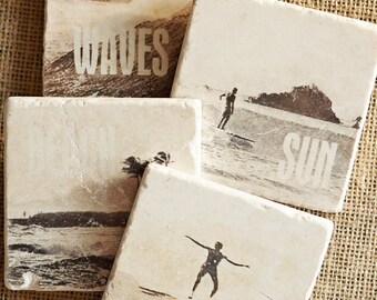 Surfer- Surfing, Surfer Gift, Beach Decor, Surf, Surfing Decor, Surfing, Beach House Gift, Coastal Decor, Beach House, Beach, Coaster