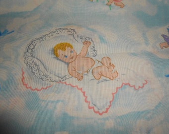 Baum Textile Vintage Baby Design Fabric-One Yard