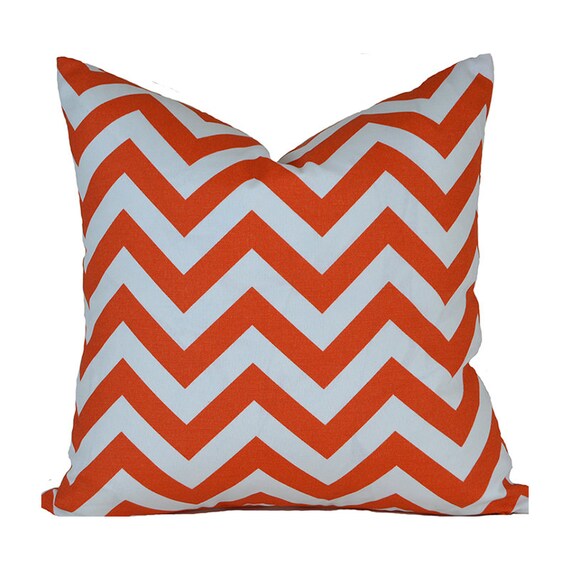 Indoor Outdoor Orange Pillow Covers ANY SIZE by MyPillowStudio