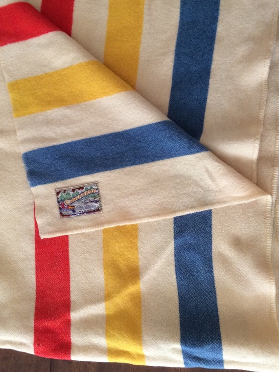 Orrlaskan 100 Wool Hudson Bay Stripe Blanket