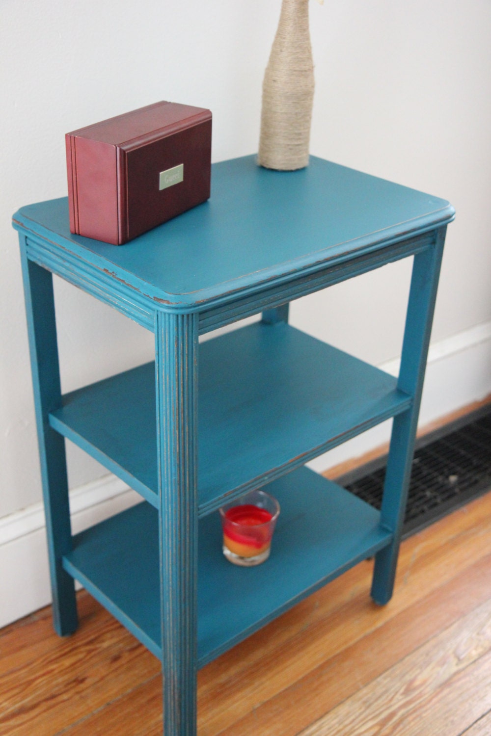 SOLD Turquoise Side Table/Accent Table by ladygucci on Etsy