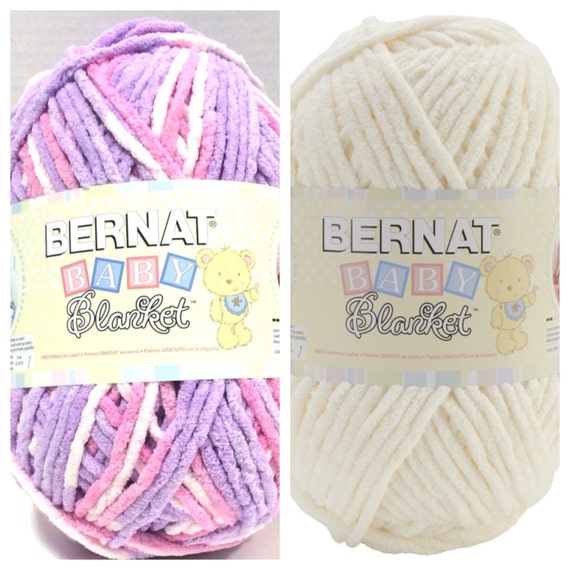 Items similar to Bernat Baby Blanket Yarn in Pretty Girl with Vanilla