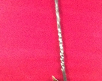 Fire Poker with leaf motif