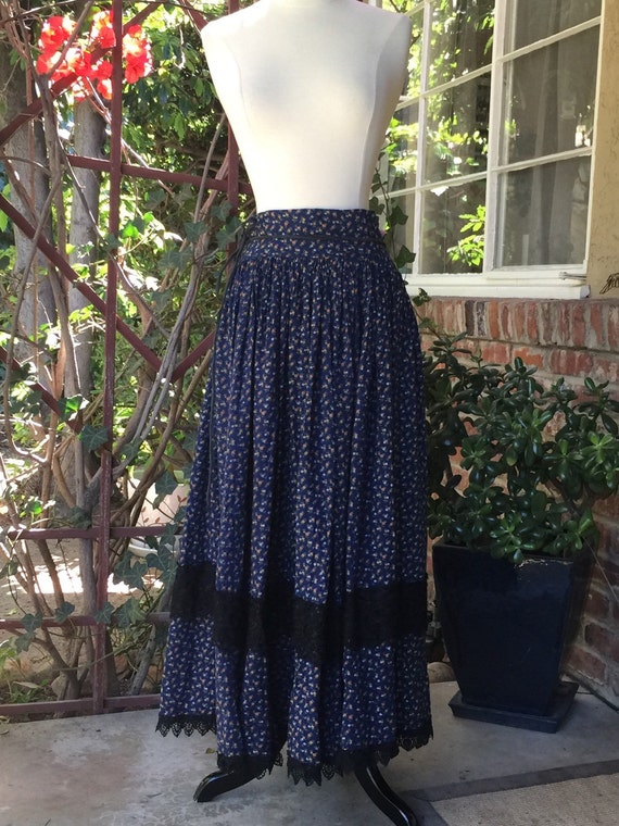 SALE TODAY Vintage Prairie Skirt High Waisted Wrap Around