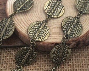 90cm antique bronze Chain 17mm wide
