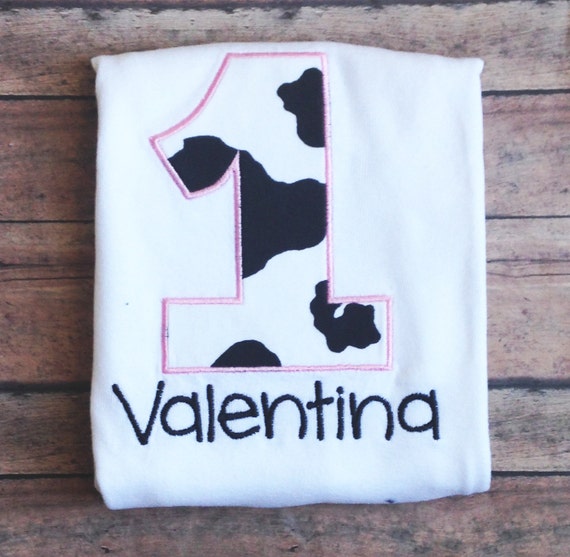 Cow Birthday shirt by AlexaNoelBoutique on Etsy