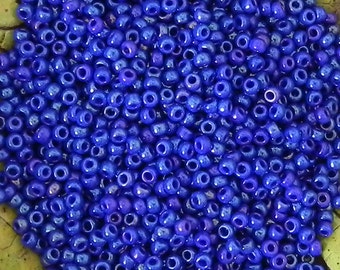 8/0 Miyuki Opaque Cobalt Luster Iris Seed Bead - 21 Grams - 1283 - Miyuki Color 1945, Luster Iris Cobalt 8-1945 Miyuki