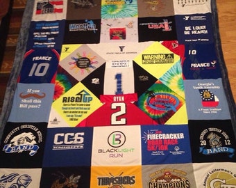 college t shirt blanket